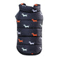 Dog Print Down Vest